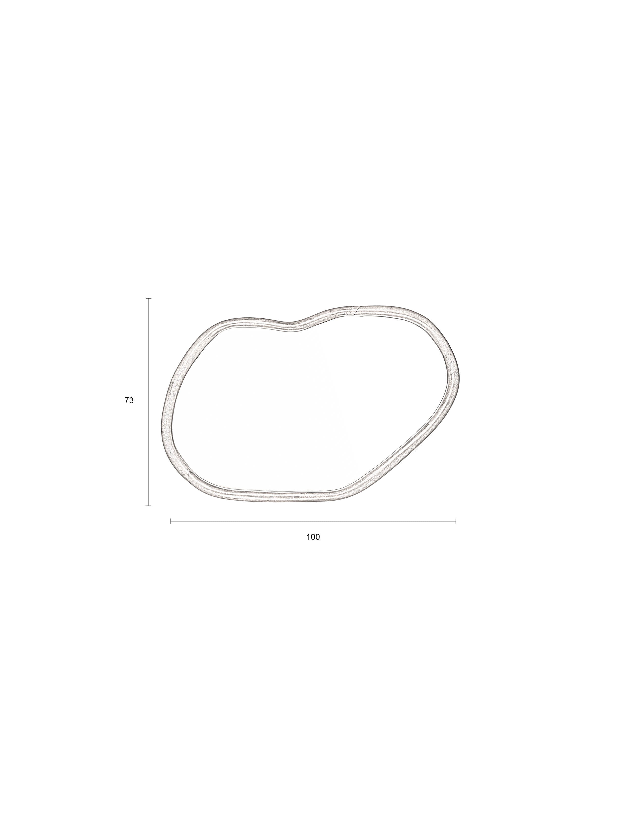 Dutchbone Ashley Organic Walnut Wood Wall Mirror